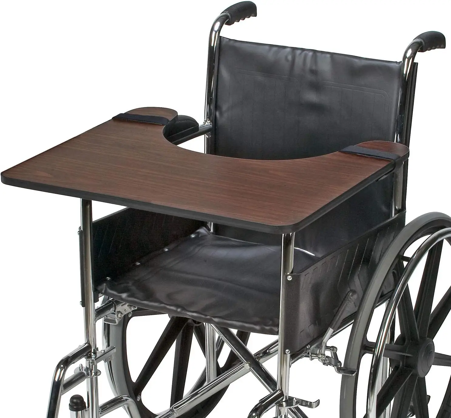 Wood Wheelchair Lap Tray, Wheelchair Tray, Removable Wheelchair Tray Table, Wheelchair Table Tray for Seniors, Hardwood, 1 Count