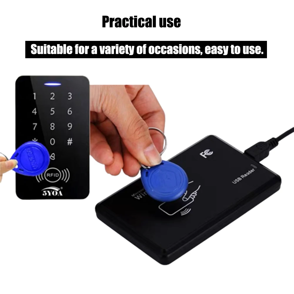 5/10pcs Rfid Proximity Id Card Token Tags Key EM/TK4100 Read-only Smart Chip Access Control Attendance Badge 125khz  Ring