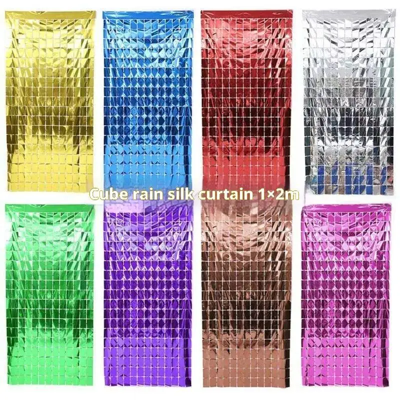 【Peace】Luxury Great Event Decor Wall Background Curtain Party Decoration Backdrop Decor Square Sequin Panel