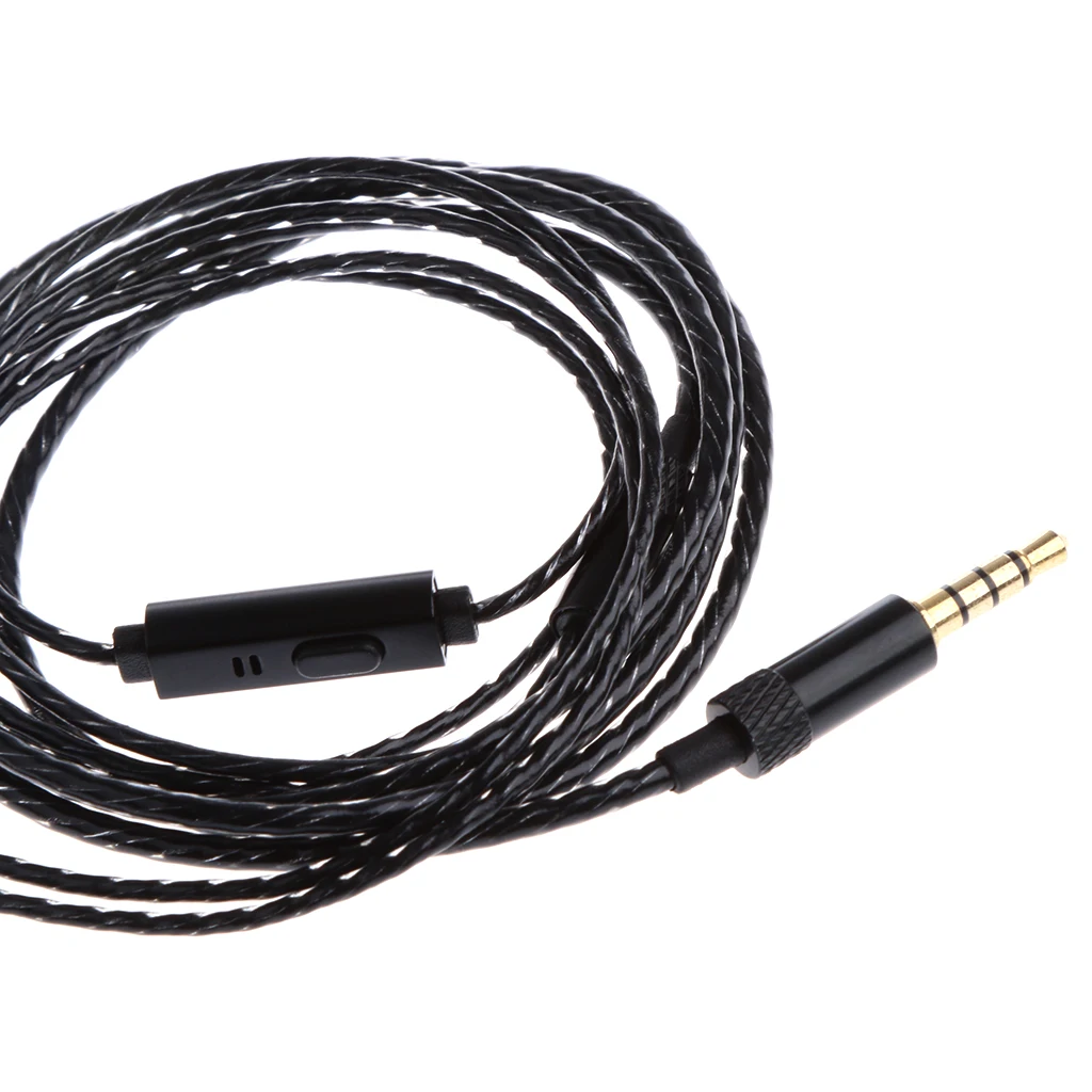 OFC Earphone Repair Line 3.5mm Headphone Extension Cable with MIC DIY Audio Wire for Phone MP3 MP4