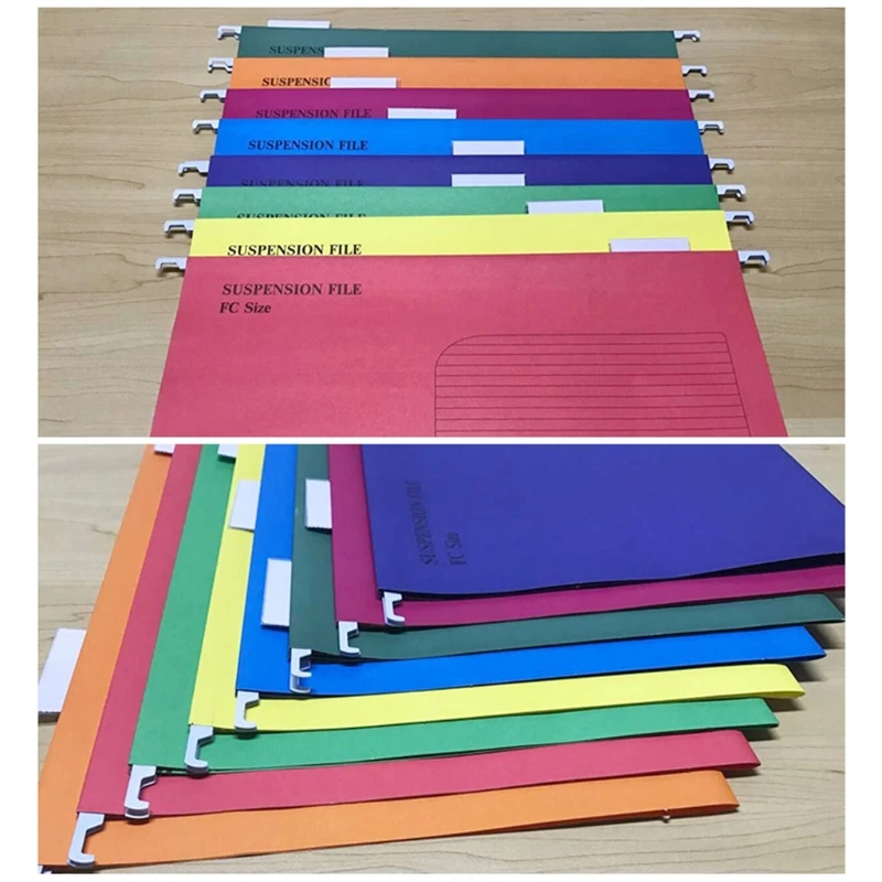 25 Pcs/Set Portable Suspension File Folder Hanging File Holder Paper Frame Documents Organizer Office Supplies