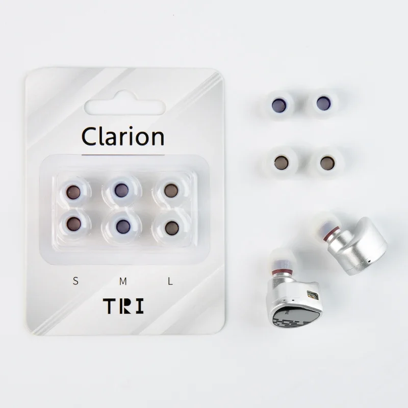 TRI Clarion Silicone-Earphone Eartips 3 Pairs for S/M/L Size Headphone Accessory Wired Headset Earbuds KBEAR HBB KAI I3 Pro IEMS image 5
