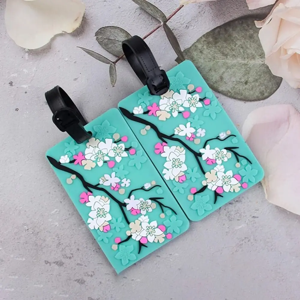 Anti-lost Pendant Flower Luggage Tag Boarding Pass Baggage Name Tags Airplane Suitcase Tag Aircraft Luggage Boarding Tag