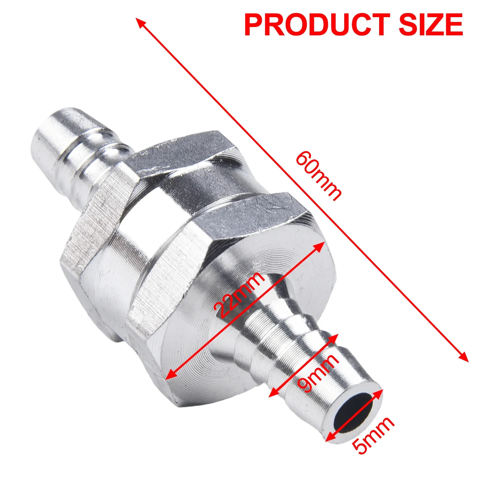 Valve Non-return Valve Automobile Fuel High Temperature Resistant Non-return Valve Quick Aluminum Alloy Brand New