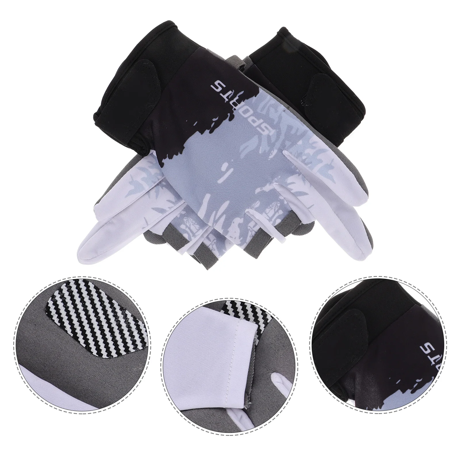

Sunscreen Gloves Outdoor Women Grips Finger Billiards Fish Fillet for Fingerless Fishing Bike Cycling Protection