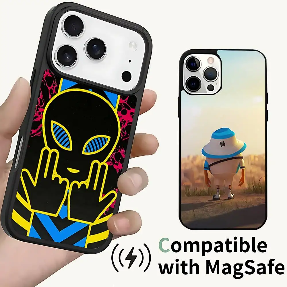 

SINGER J-jul Rapper Phone Case For iPhone 17,16,15,14,13,12,11,Pro,Max,Plus,Mini,SE4,E Magnetic Magsafe Wireless Charging