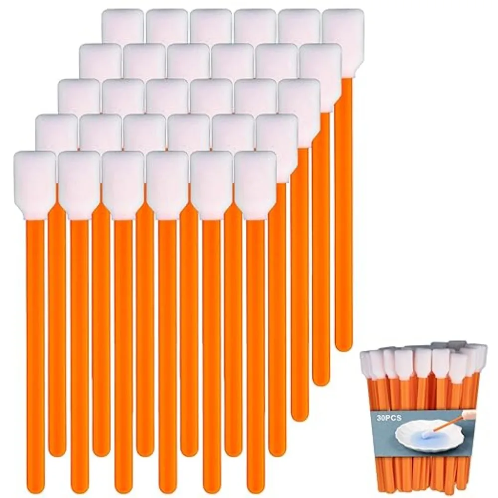 30–100 Stück 5,09 Zoll Schaumstoff-Reinigungstupfer, Schaum-Applikator-Tupfer für Drucker, optische Linsen, Basteln, Skizzieren und Auto-Detaillierungszubehör