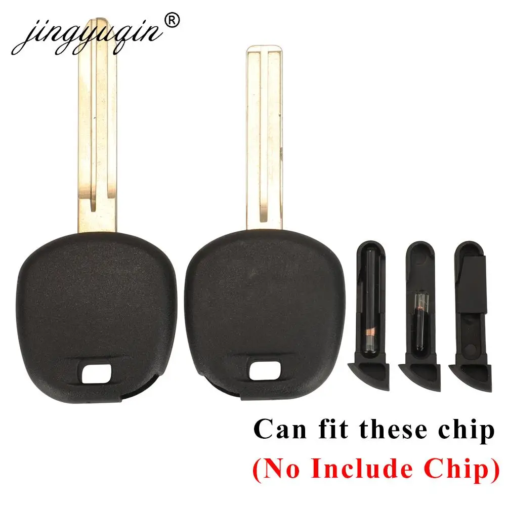 jingyuqin 10pcs/lot Replacement Key Case For Toyota Corolla Yaris Avensis Transponder Key Shell TOY48/TOY43 Blade No Chip