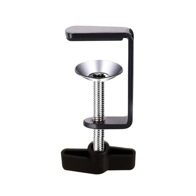 Cantilever Magnifier Desk Bracket Clamp Aluminum Alloy Fittings Metal Desk Clip Hose Microphone Stand Base