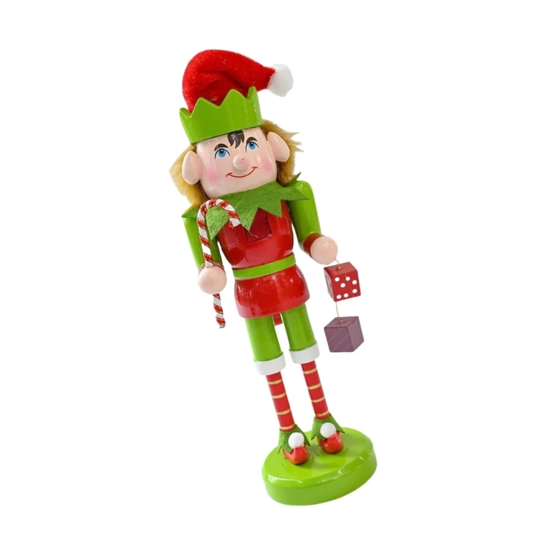 Multifunctional 25cm Nutcrackers Figurine Desktop Accessory for Nut Cracking Festives Tabletop Home Decoration