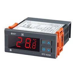 Control de temperatura fiable STC9200, controlador de ventilador de descongelación de refrigeración, sensores duales, gestión de descongelación para almacenamiento en frío