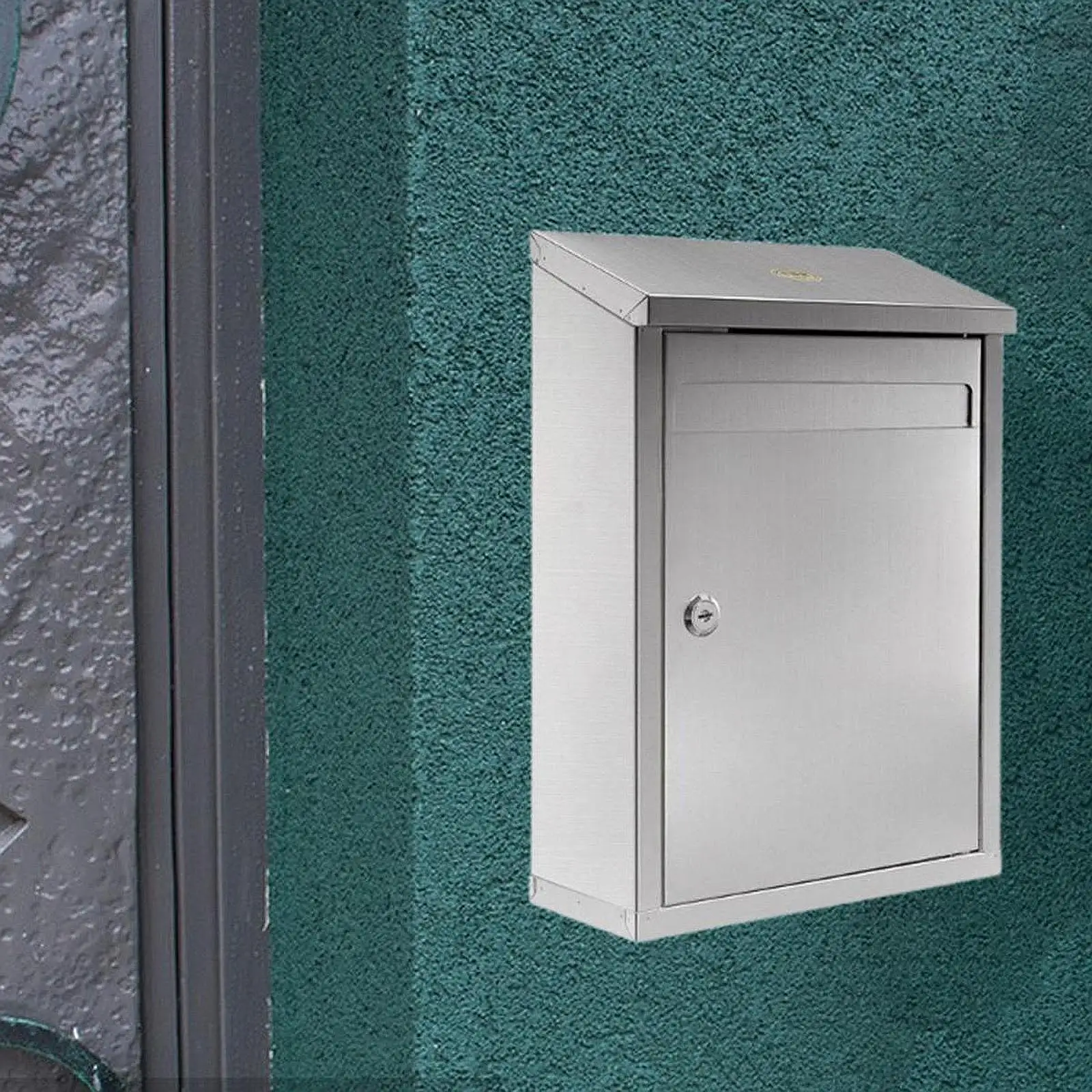 

Wall Mounted Mailbox Key Drop Box Versatile with Lock Metal Case Ballot Box for Outdoor Hotel Business Customer Center Sturdy