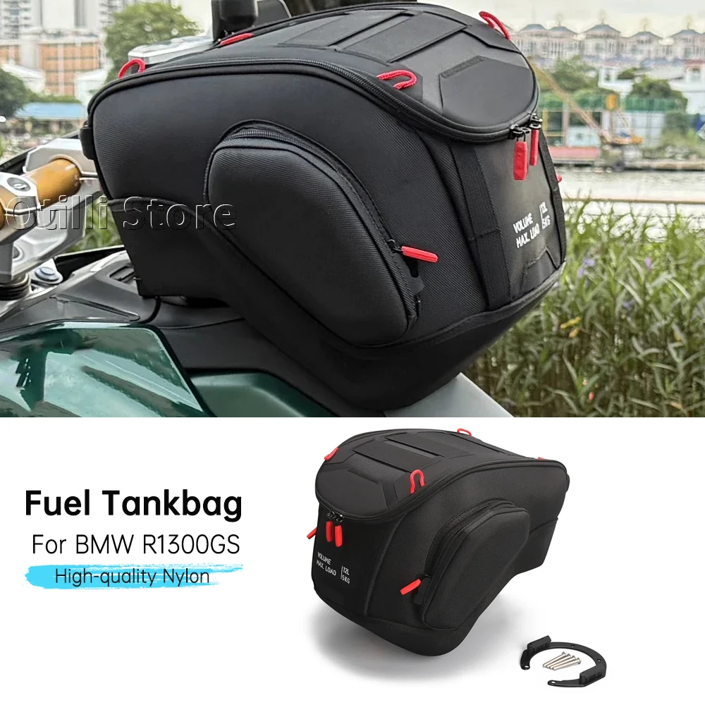 

New For BMW R1300GS R 1300 GS r1300gs GS1300 2023 2024 2025 Motorcycle 12L Tank Bag Nylon Fuel Tankbag Tanklock Luggage Bags