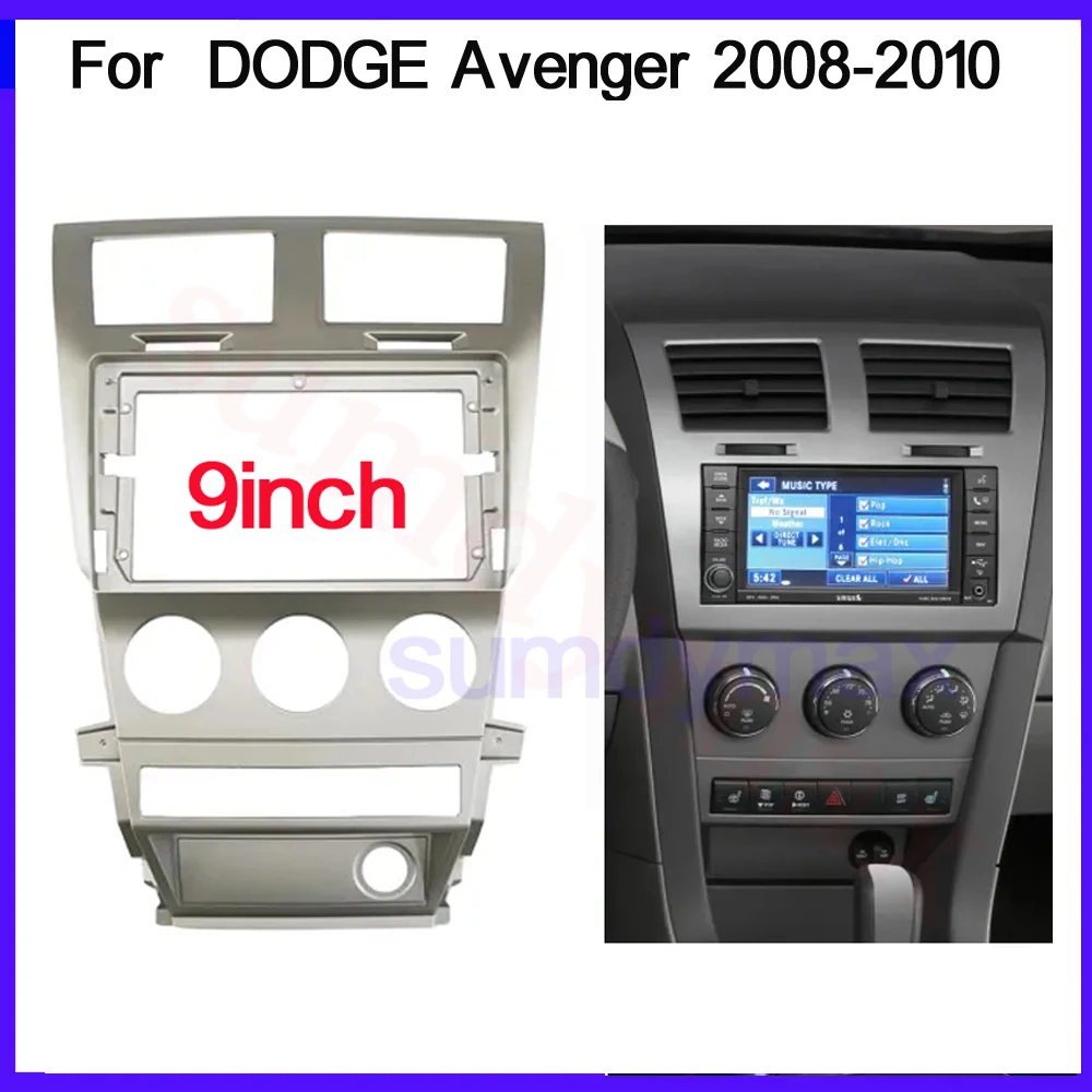 

9inch big screen Android Car Frame Fascia Adapter For DODGE Avenger 2008-2010 Car Radio DVD GPS Mp5 Plastic Fascia Panel