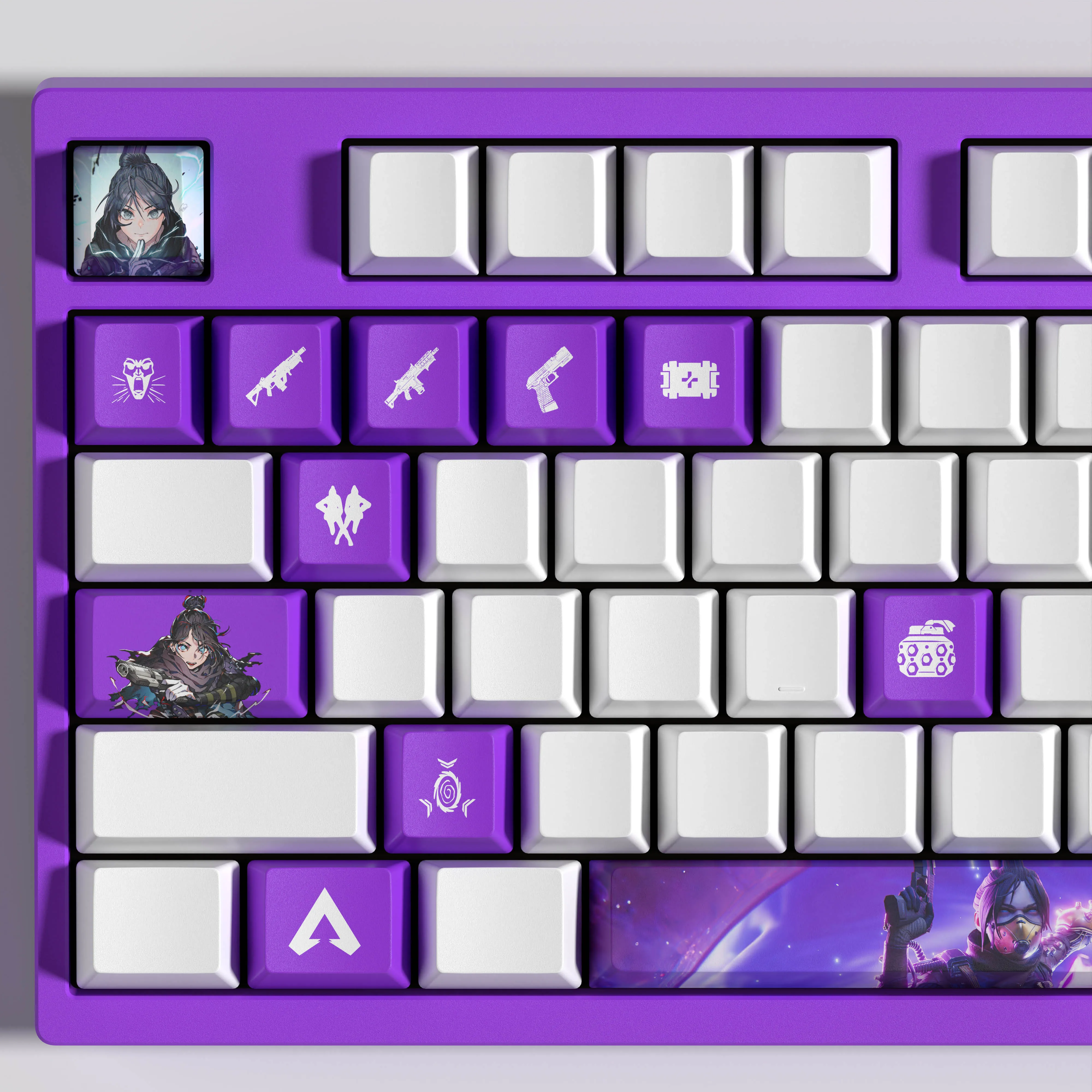 WRAITH KEYCAPS APEX keycaps 14KEYCAPS  OEM Profile Apex Legends Keycaps for mechanical keyboard
