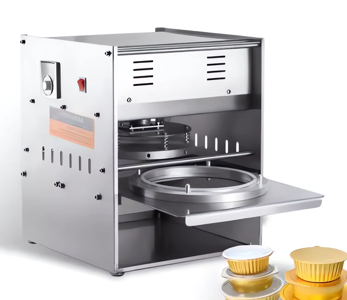 Semi Auto Manual Sealing Machine for Square Aluminum Foil Container