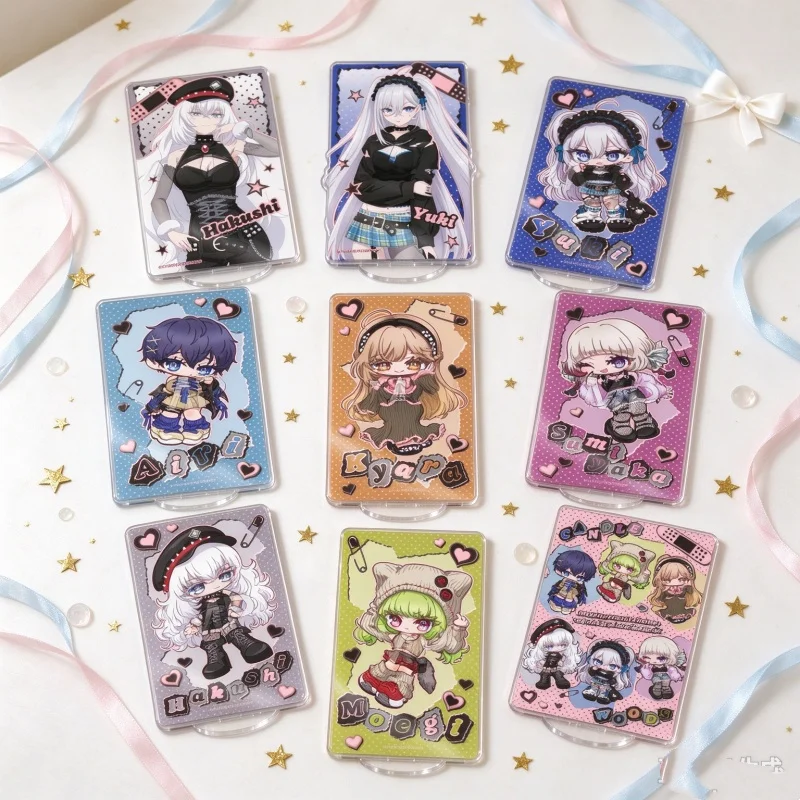 Acrylic Stand Figure Keychain Anime Game Playing Death Games to Put Food on the Table 10CM Yuki,Hakushi,Airi,Beniya Desk Decor