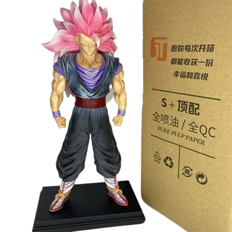 

34cm Dragon Ball Z SSJ3 Model Son Goku Action Figure DBZ Manga Figurine GK Statue Anime Figuras Peripheral Toys Gift for Kids
