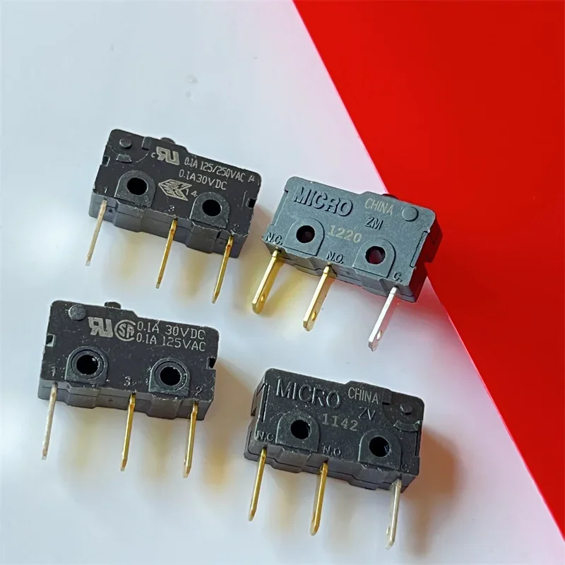 

5 шт. ZM10 ZV10, импортный микропереключатель 10,1 А, прямая ножка, с отверстием, подлинный. НОВИНКА