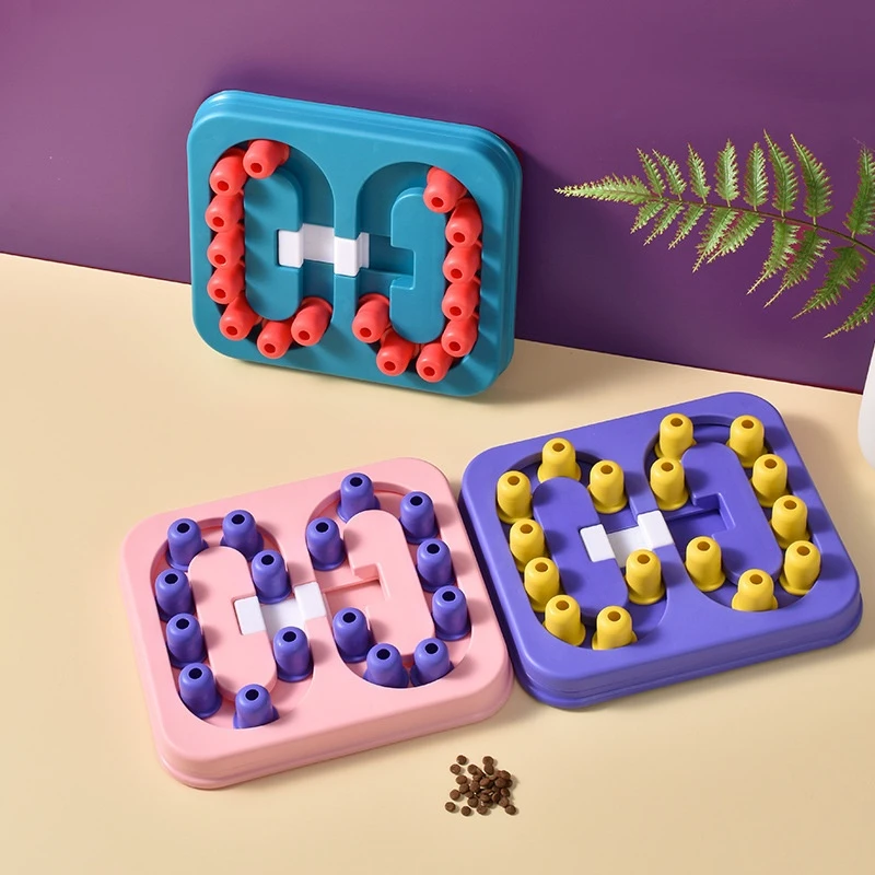 Pet Feeder Hundespielzeug Slow Food Platte Interaktives Spielzeug Antirutschfester Futterspender Erhöhen Sie den Welpen IQ Trainingszubehör Haustierzubehör