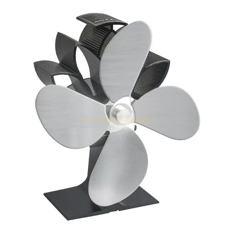 

A2BE 4 Heat Powered Stove Fireplace Fan Aluminum Silent Quiet Log Fan
