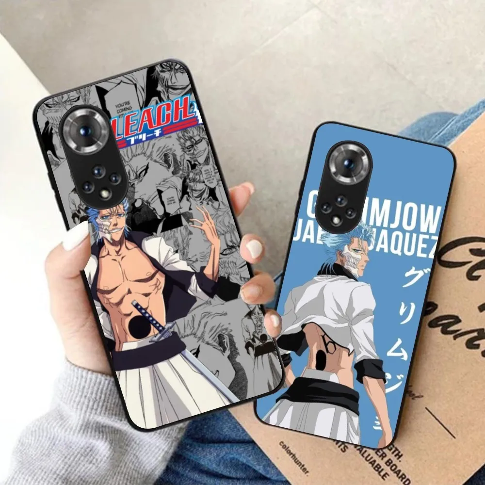 Bleach Grimmjow Mobile Cell Phone Case for Honor 90 70 50 20 7S X9 X8 X7 Magic 4 3 Pro Black Soft Phone Cover Funda