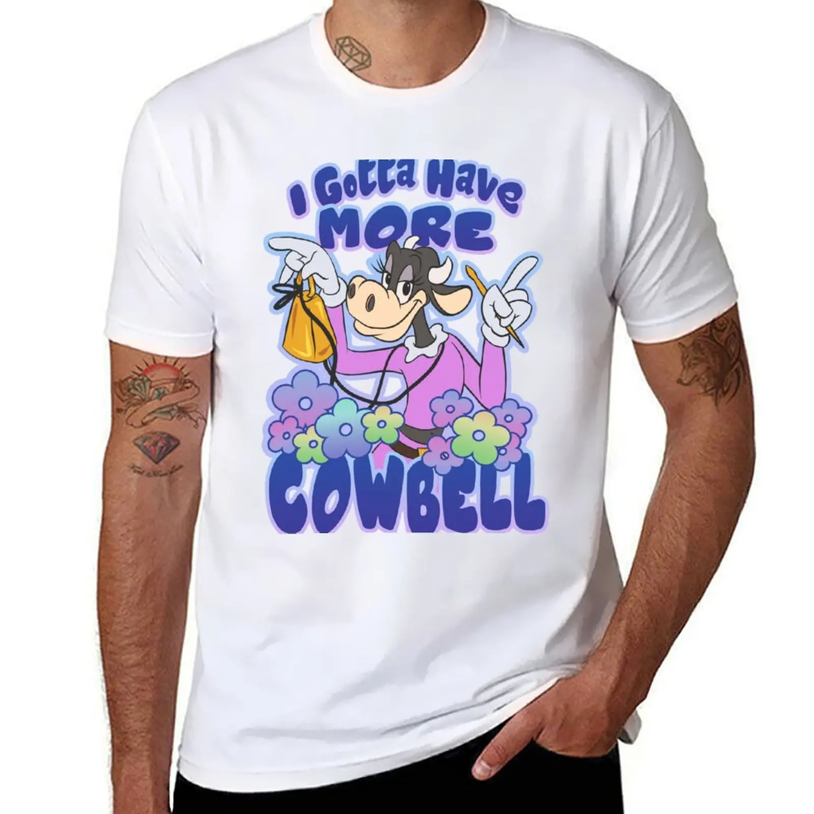 

More Cowbell T-Shirt t shirts for man graphic funny cotton t shirts high quality T-Shirt