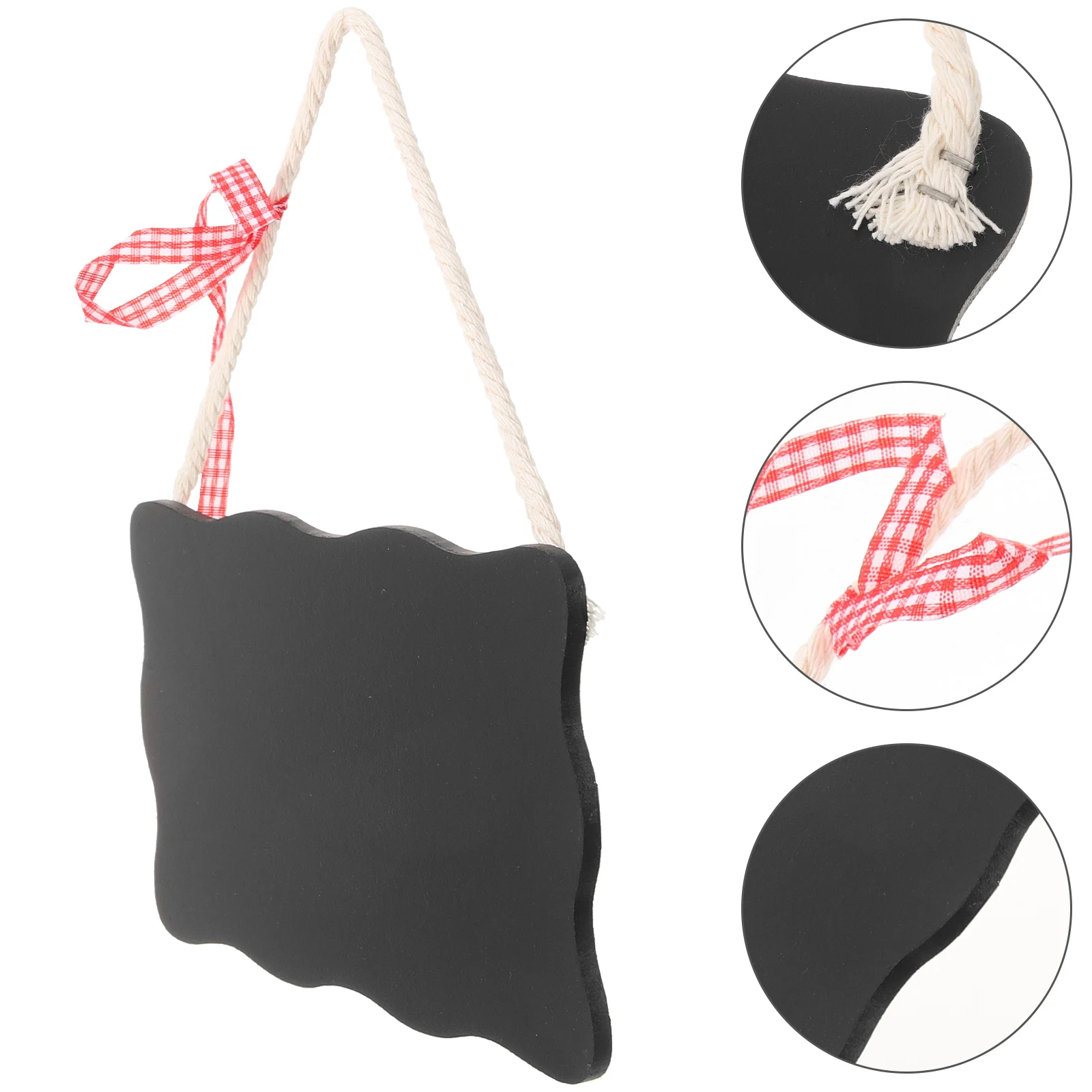 กระดานดำไม้ขนาดเล็กสองด้านสำหรับตกแต่งบ้าน กระดานข้อความ กระดานดำไม้เอ็มดีเอฟแบบพกพาน้ำหนักเบาสำหรับร้านค้า