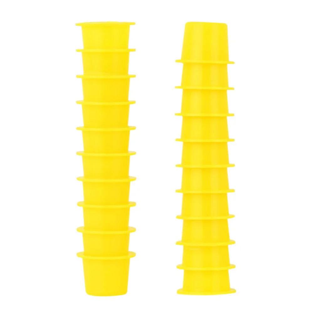 100 Pcs Tattoo Ink Cups Color Caps Containers Pigment Semi Supplies Disposable Reusable Lash Glue Storage