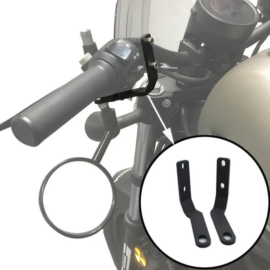 

Motorcycle Side Mirror Down Mounting Bracket For Honda REBEL CM300 CM500 Retro Modified Accessories Non-destructive Installation