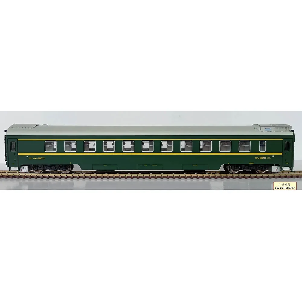 MTC Train Model HO 1/87 YW25T Hard Sleeper/RW25T Soft Sleeper/YZ25T Hard Seat -Original Color/Painted Green Carriage with Lights