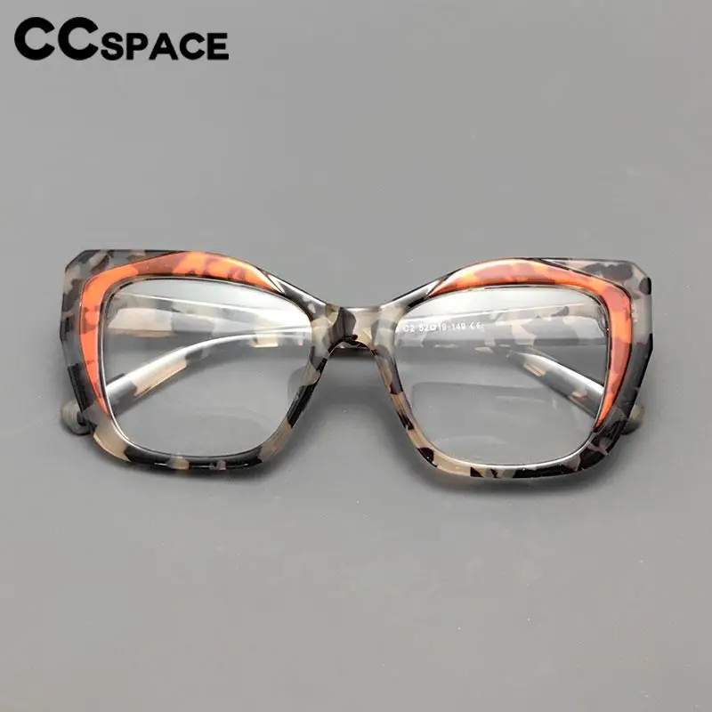 Fashion Eyeglass Frames Women Optical Spectacle Frame Leopard Trend Anti Blue Light Computer Eyeglass Clear Eyewear 56881