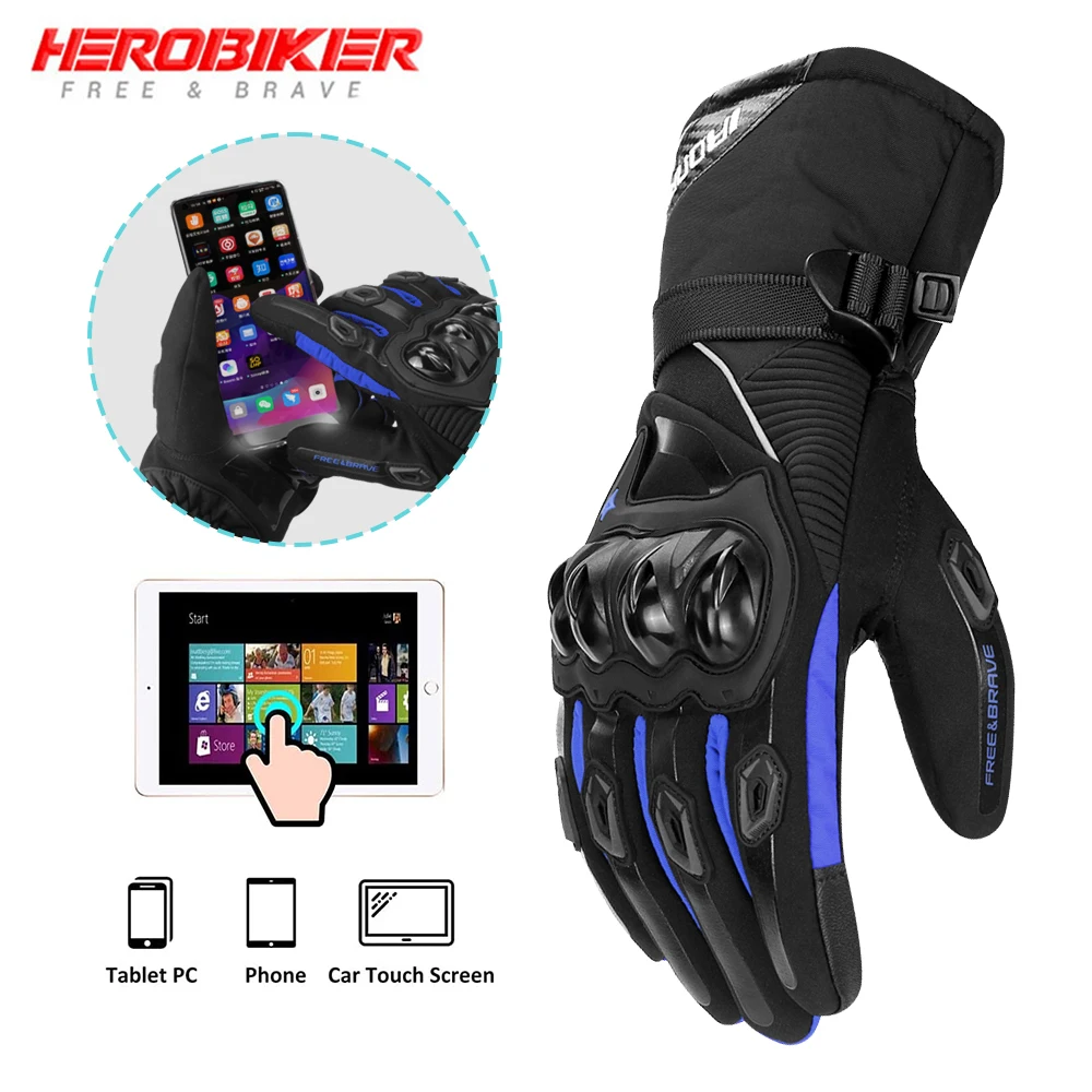 

Motorcycle Gloves For Men And Women Winter Riding Waterproof And Warm Gloves Anti Fall And Anti Slip Outdoor Riding Gloves