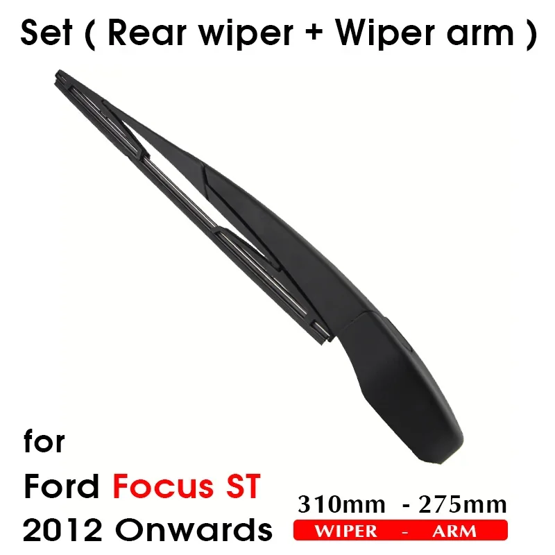 BEMOST Car Rear Windshield Wiper Arm Blades Brushes For Ford Focus ST 2012 Onwards Hatchback Windscreen Auto Styling