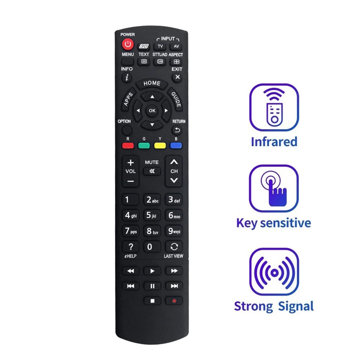 Y23A Replace N2QAYB000933 Remote for Panasonic TV TH-60AS700A TH55AX670A TH60AS740A TH-60AS700Z TH-55AS670A TH-55AS670Z