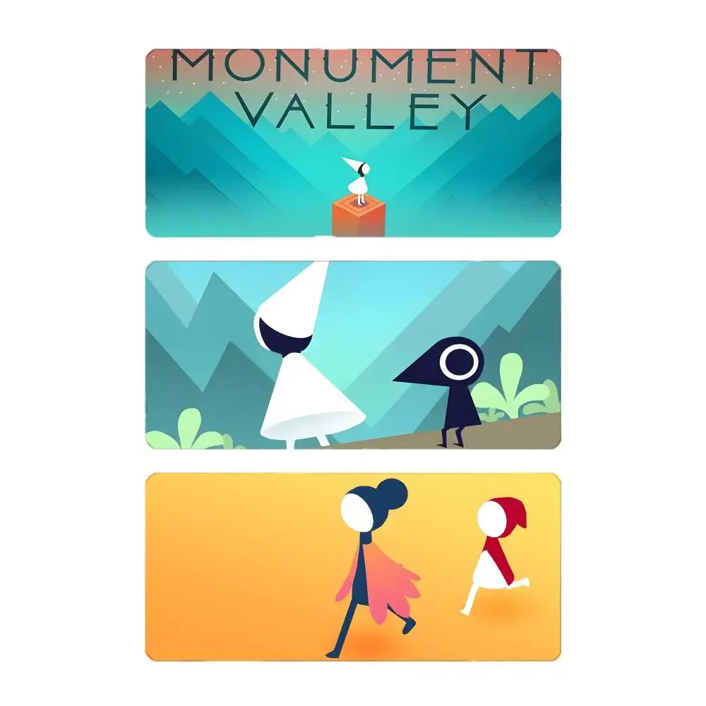 Game Puzzle Monument Valley Mouse Pad Large Gaming Mousepad with Stitched Edges Thickened Desk Mat PC