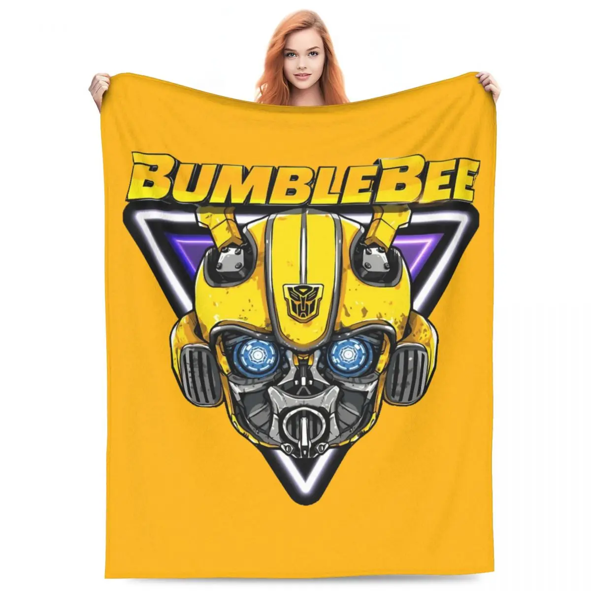 Transformers Bumblebee The GuardianBest Accessori Coperta Coperta leggera in velluto sottile Comoda trapunta sottile in peluche