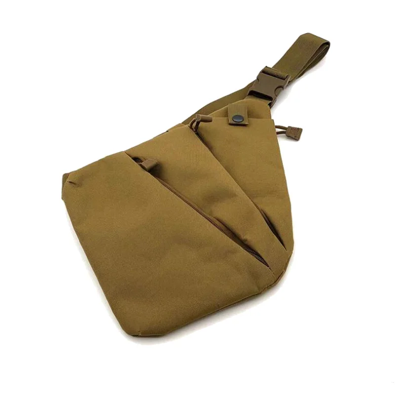 

Men's Left and Right Nylon Shoulder Bag Hidden Tactical Bag Camping Hunting Pistol Holster Anti-theft Tool Bag Chest Bag