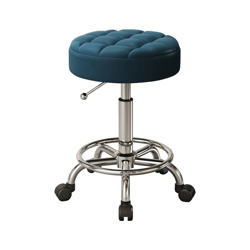 Customizable Stool Salon Tattoo Chair Liftable Barber Shop Chairs Stylis Rotatable Furniture Beauty Nail Pulley