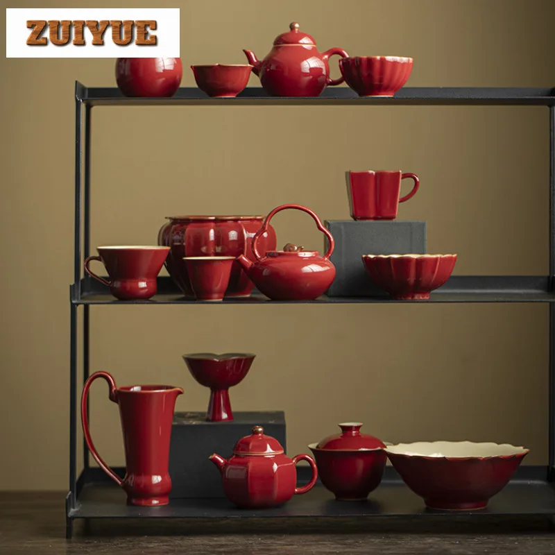 470 مللي رو فرن الأحمر الصقيل Jianshui القديمة الشاي غسل الشاي بقايا دلو الشاي الغبار اسطوانة برميل Chaxi اكسسوارات الحلي الحرفية #6