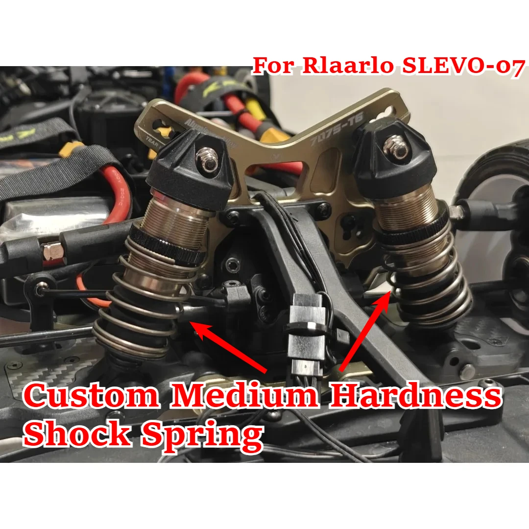 Custom Medium Hardness Shock Spring For Rlaarlo SLEVO-07 1/7 RC Rally Car Racing Suspension Performance Upgrade Accessories