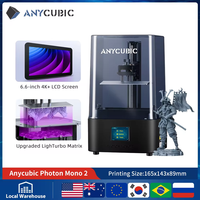 ANYCUBIC Photon Mono 2 4K+ 6.6 Inch SLA LCD 3D Printer High Speed UV Resin 3D Printer Printing Size 165*143*89mm