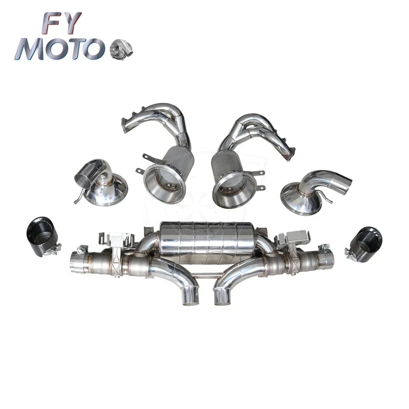 Exhaust System Manifold Downpipe with Muffler for Porsche 911 992 GT3 2021+