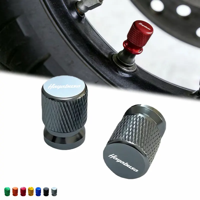 2PCS Motorcycle 2026 FOR SUZUKI HAYABUSA GSXR1300 GSX1300R Aluminum Alloy Tire Wheel Parts Valve Stem Caps Cover