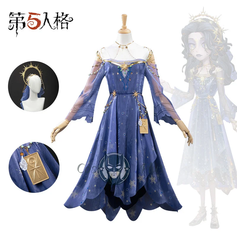 Costume de Cosplay éternel de rêve, identité V psychologue Ada Mesmer, robe bleue, uniforme de princesse à la mode pour femmes