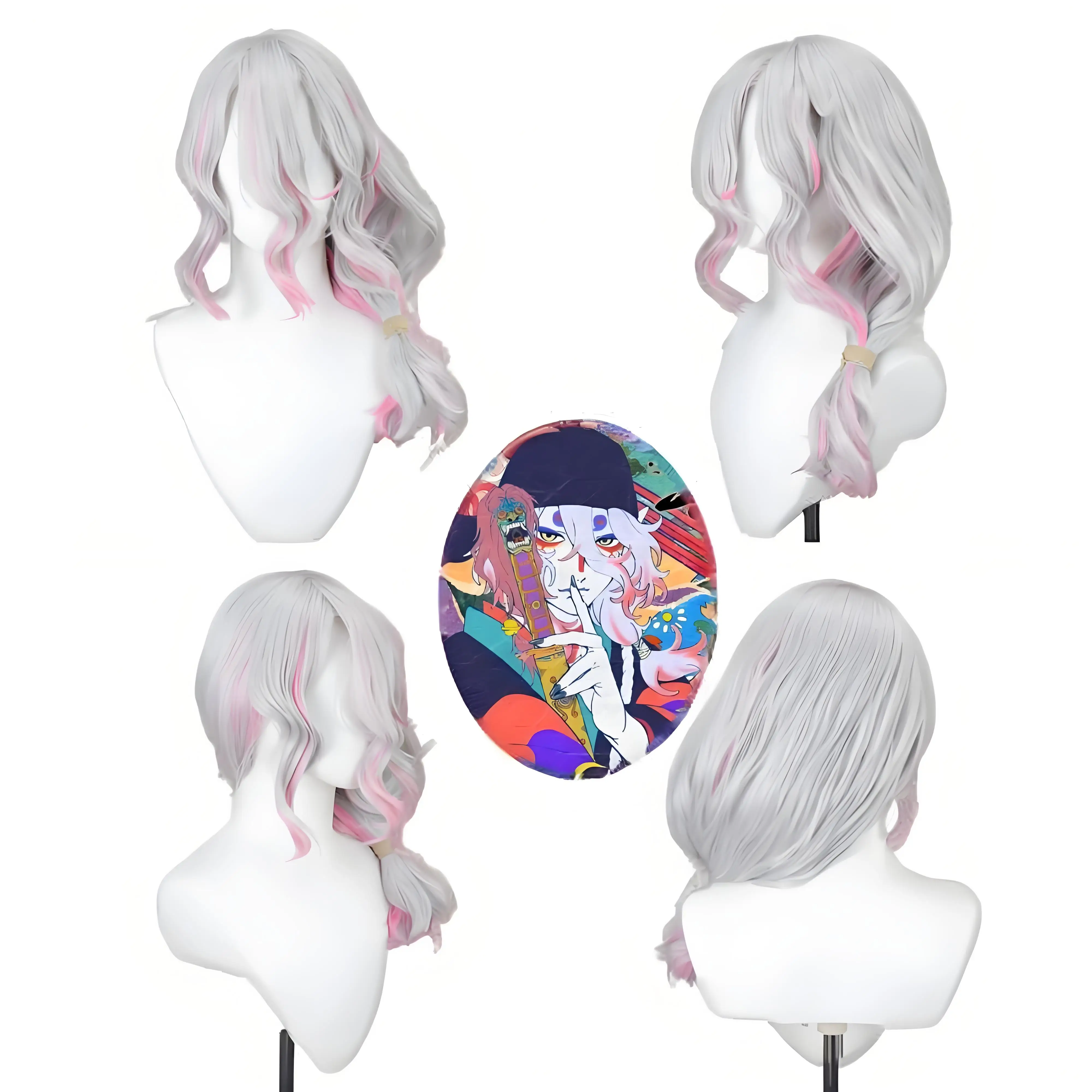 

Heat Resistant fiber wigs Cosplay Wig for Mononoke The Medicine Seller Kusuriuri