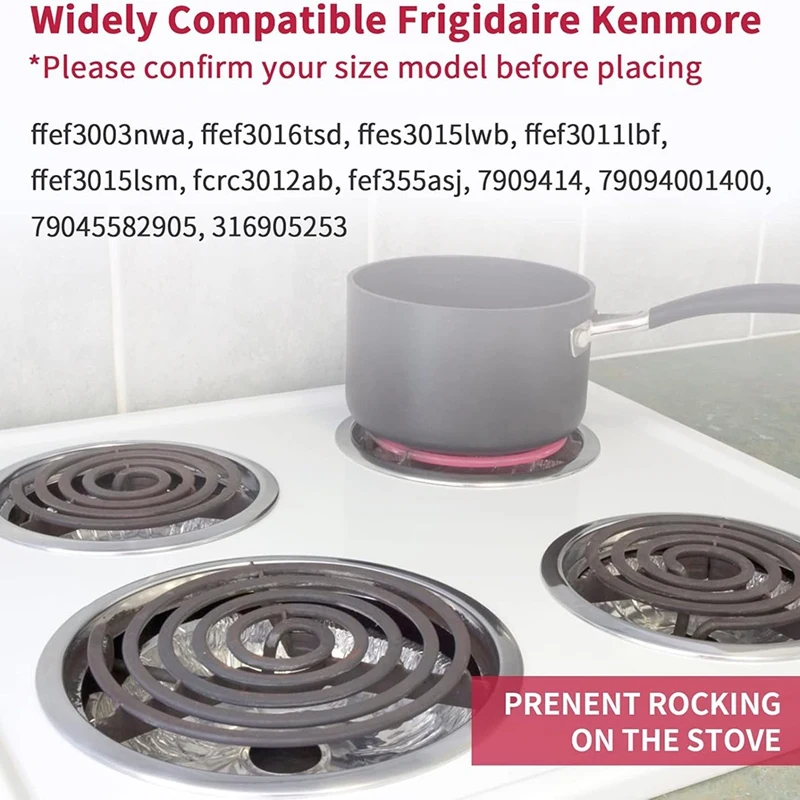 อาบจิ- 316048413   และ 316048414   เตา Burner กระทะหยดสําหรับเตาไฟฟ้า - สําหรับ Frigidaire Kenmore Electric Range