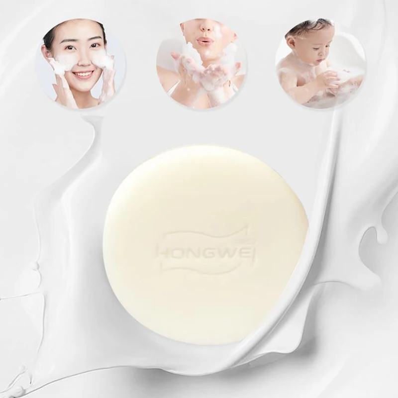 China's Beloved Lanolin Double Layered Fragrance Soap,Face Body Moisturizing Exfoliation Cleanser,Sheep Fat Washing Bath Soap