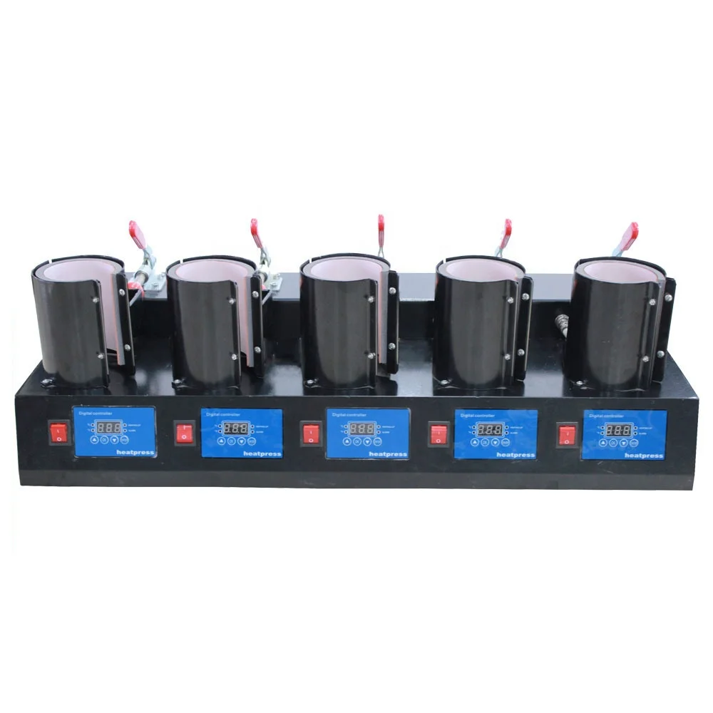 

5-station Transfer Ceramic Cup Mug Personalized Entrepreneurial Creative Baking Heat Press Machine