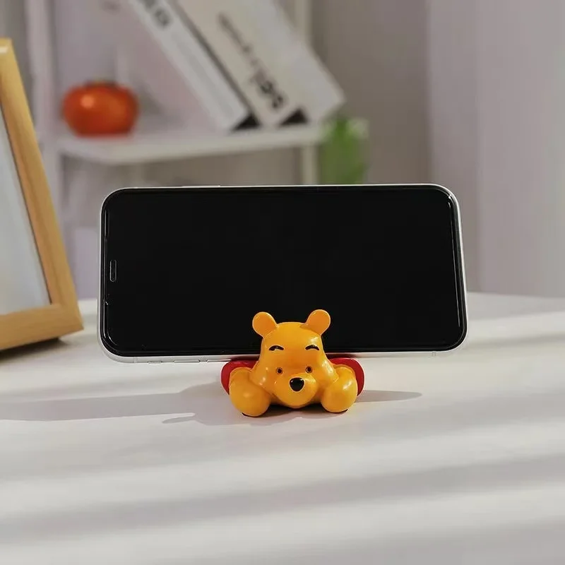 Personalized Disney Winnie the Pooh new cute creative cartoon style mobile phone holder desktop fashion decorative ornaments